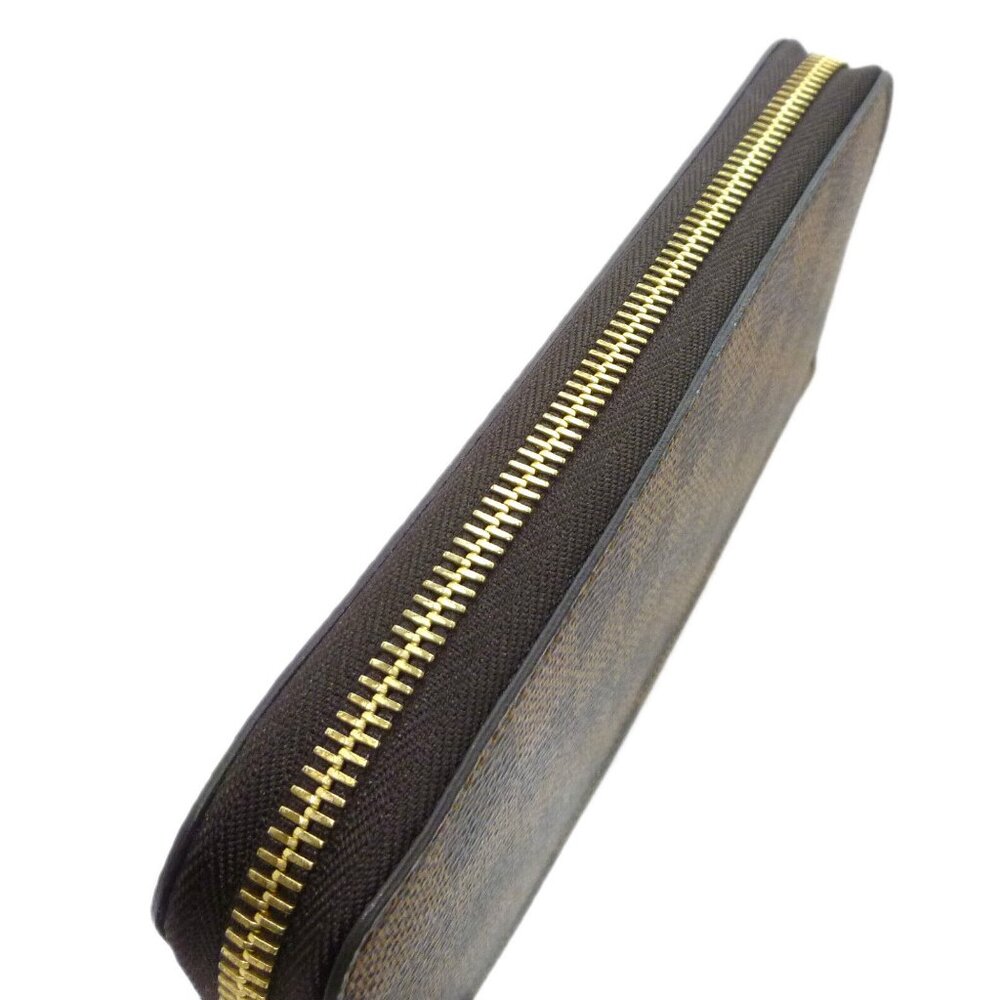 Auth LOUIS VUITTON Zippy Wallet Round Fastener N60015 Damier Ebene #36631948 - Picture 4 of 16